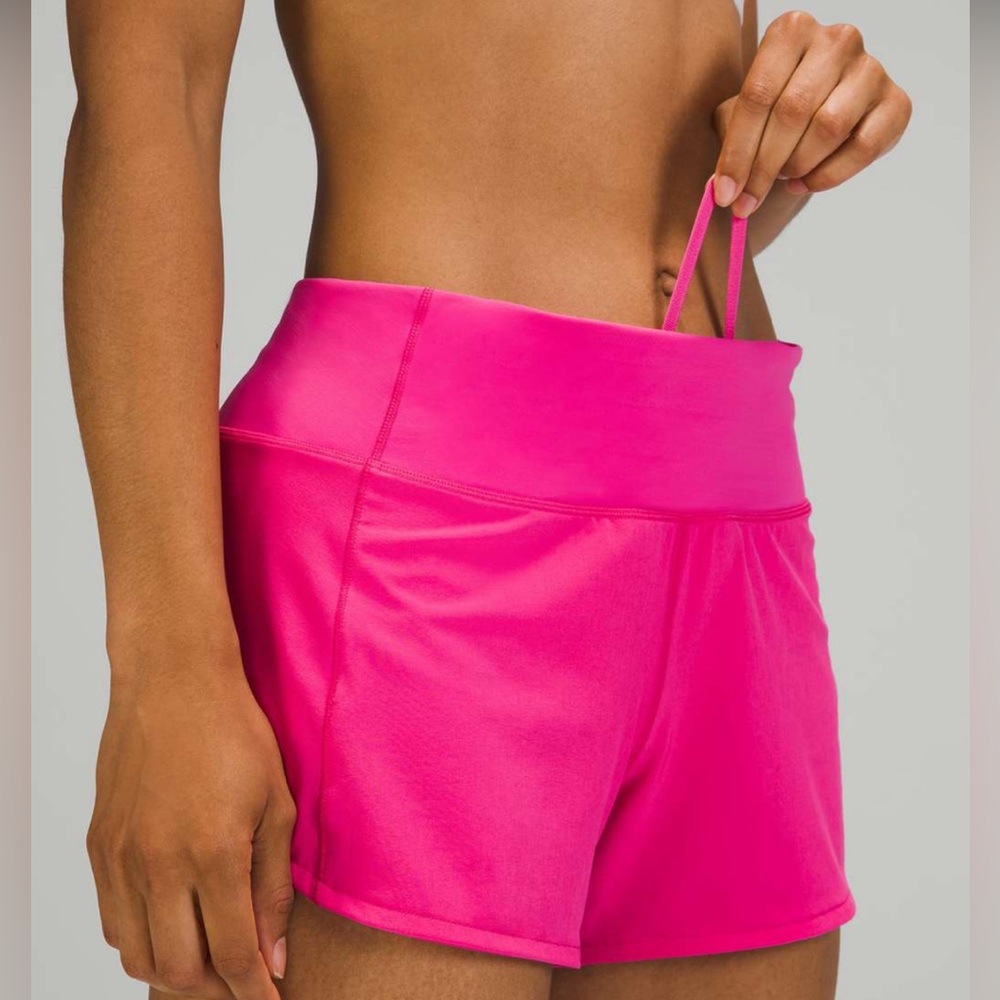 lululemon sonic pink speed up shorts 🌺